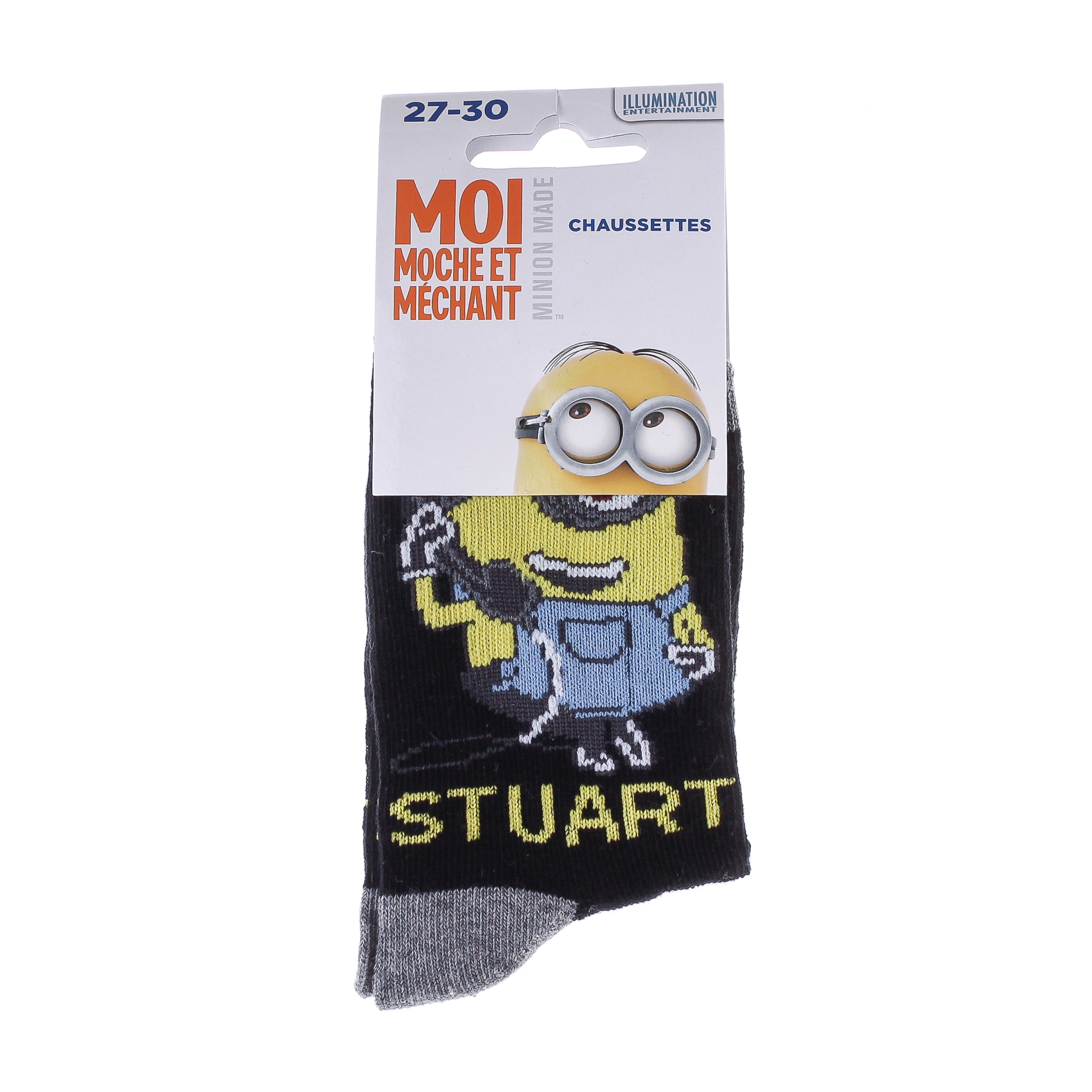 Шкарпетки дитячі Minions Stuart 83897920-5 27-30 чорні фото2