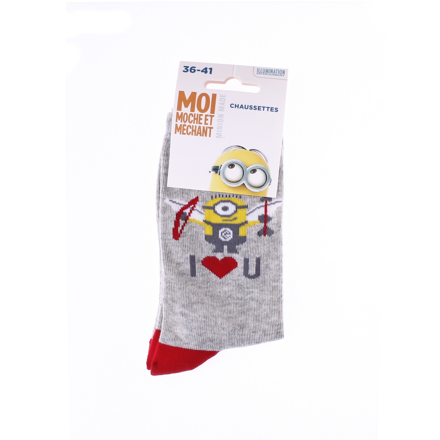 Шкарпетки дитячі Minions Ailes Fleches 13890131-6 36-41 світло-сірі фото2