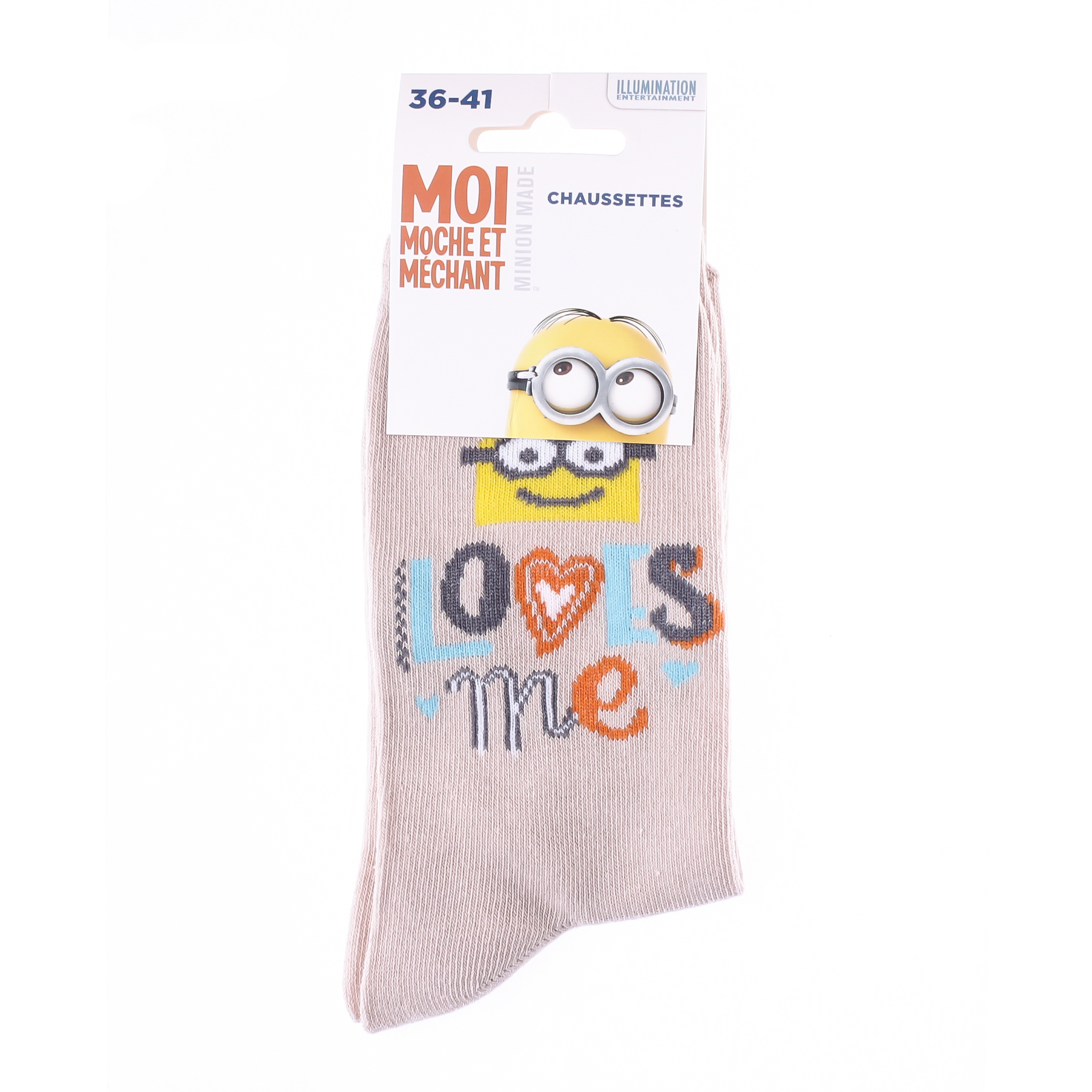 Шкарпетки дитячі Disney Minnie Loves Me 13890131-4 36-41 сіро-жовті фото2