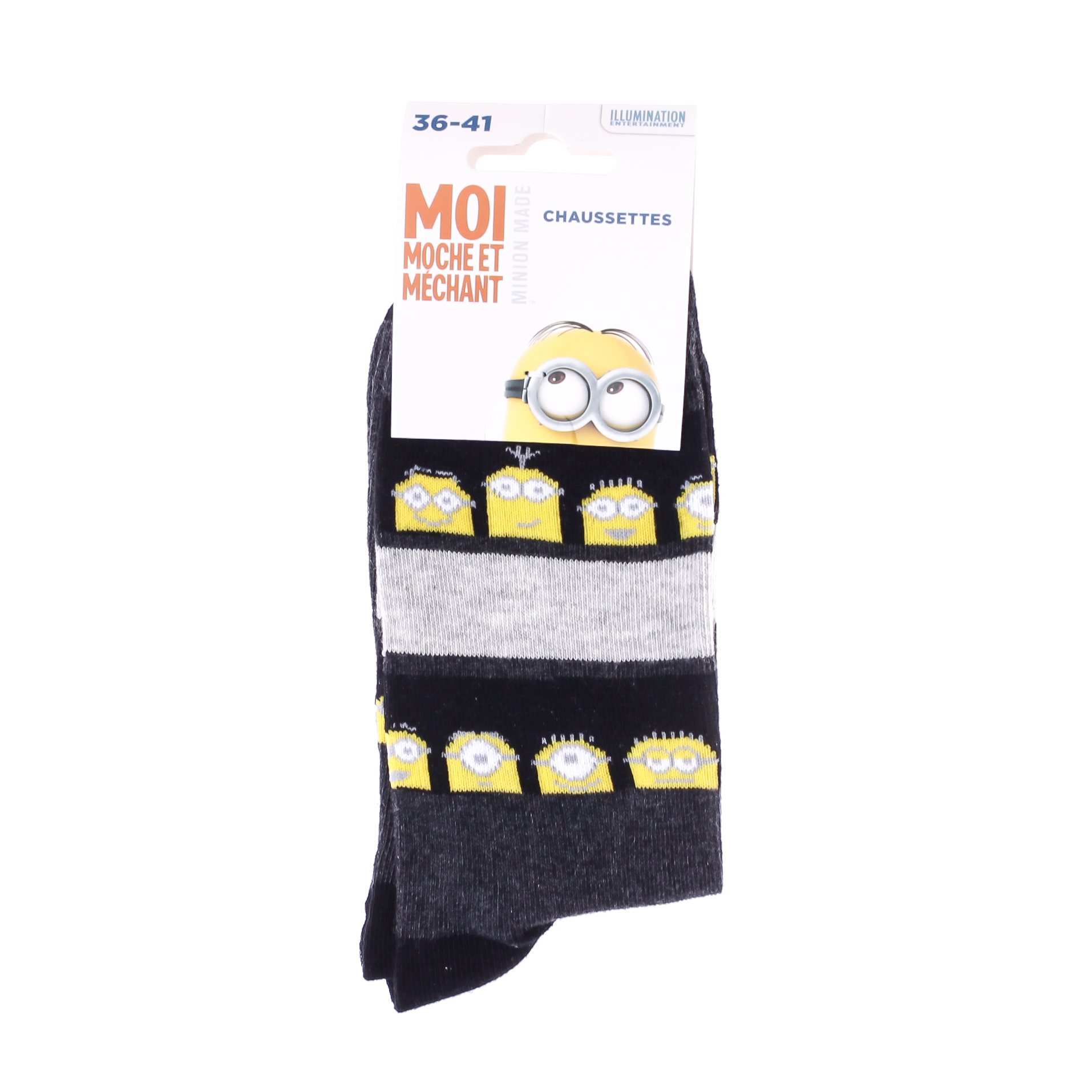 Шкарпетки дитячі Minions Rayures Sur Tige 13890131-8 36-41 темно-сірі фото2