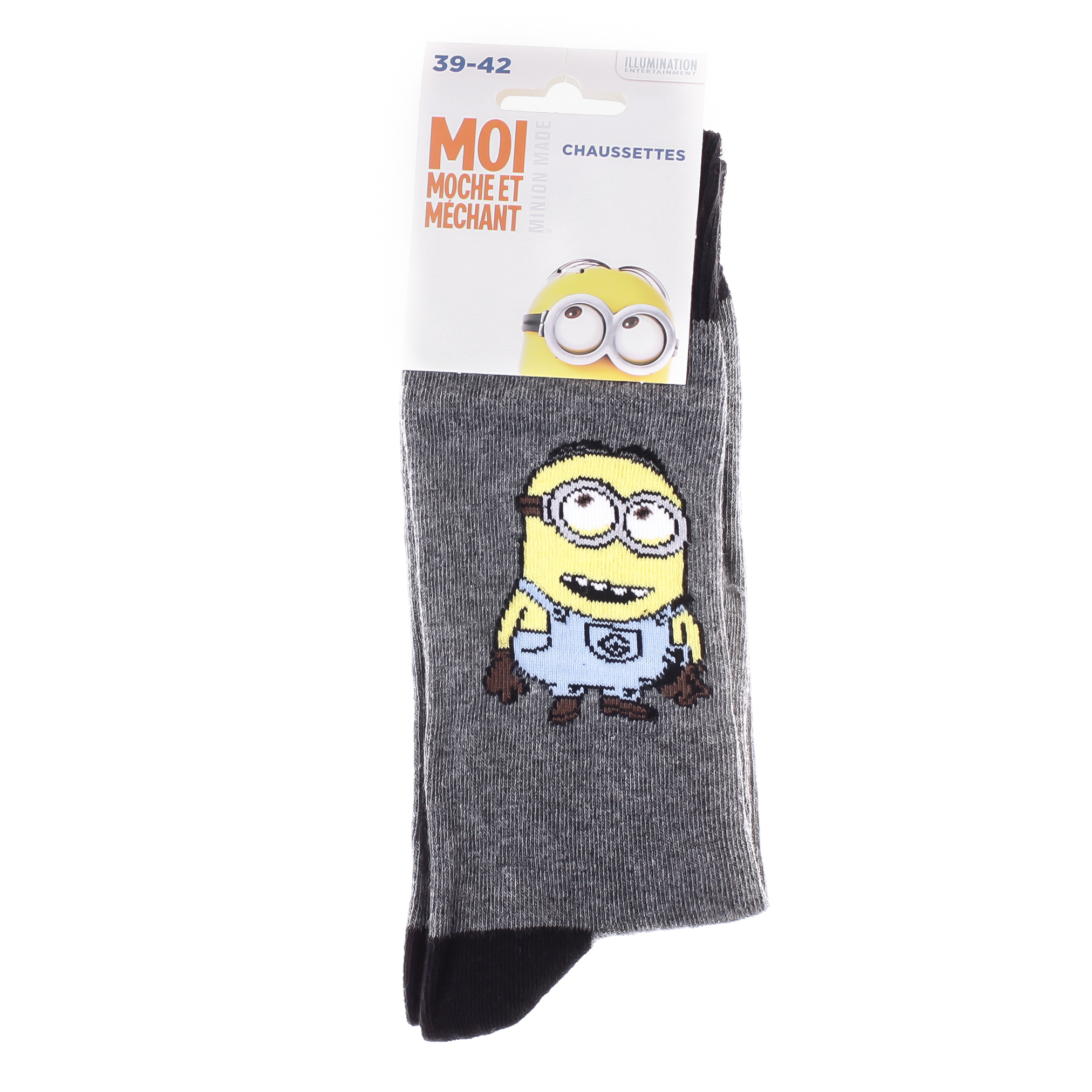Шкарпетки дитячі Minions Socks 93153667-1 39-42 світло-сірі фото2