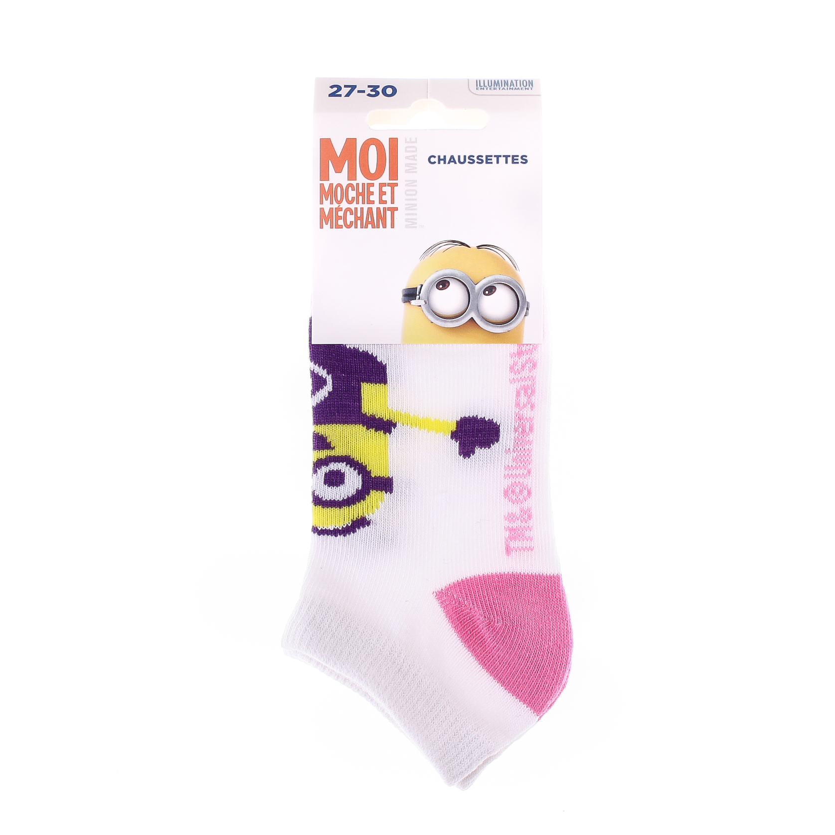 Шкарпетки дитячі Minions Bras Ouverts 83890431-4 27-30 білі/рожеві фото2