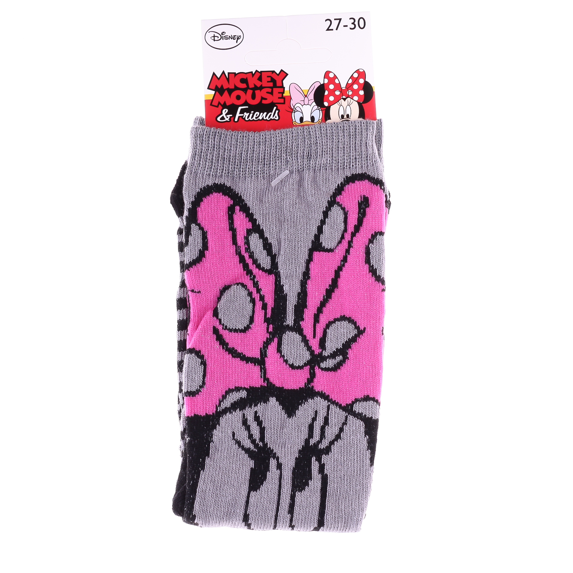 Шкарпетки дитячі Disney Minnie Main Devant Bouche 83153531-5 27-30 сіро-жовті фото2