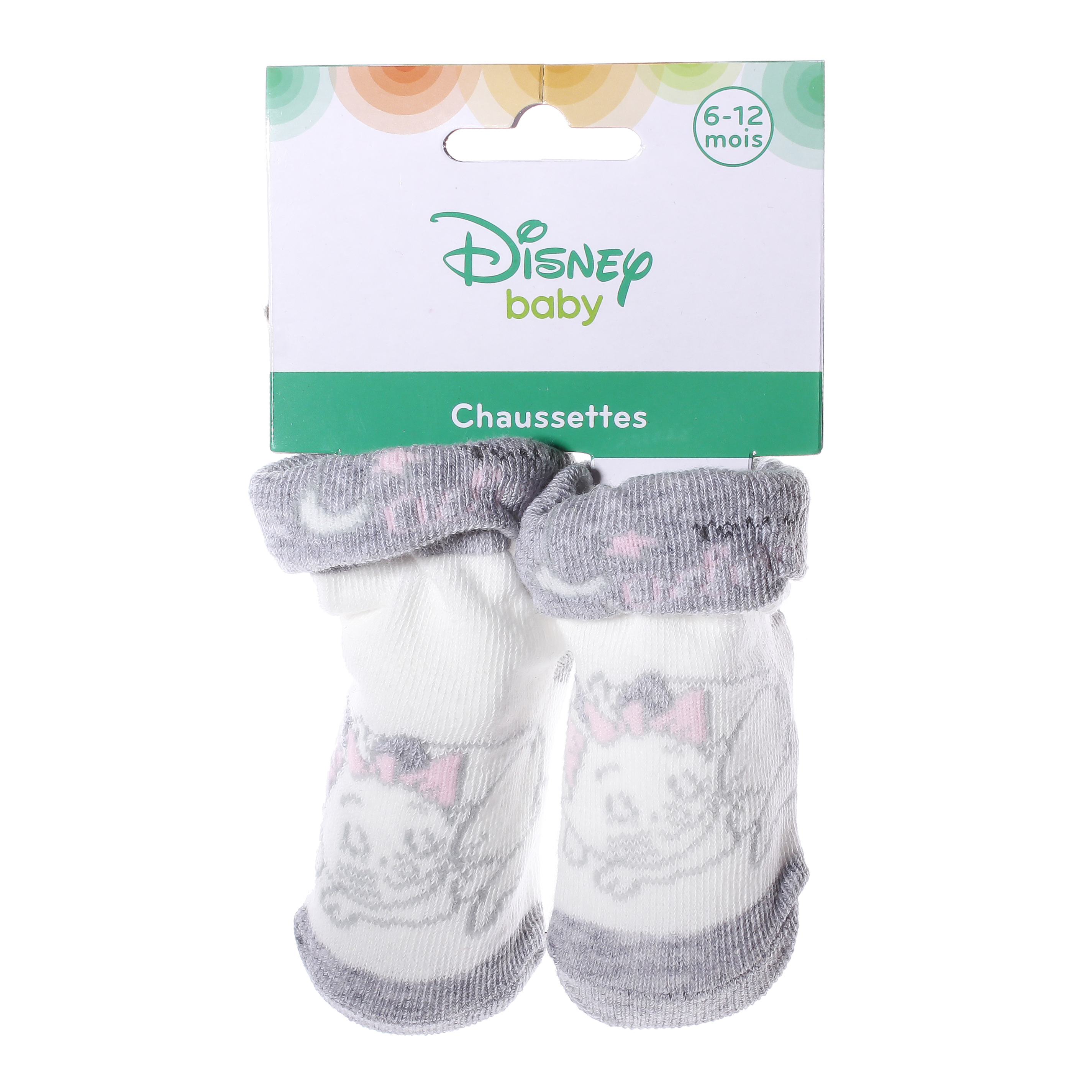 Шкарпетки дитячі Disney Minnie Marie 43891564-4 6 -12 сіро-жовті фото2