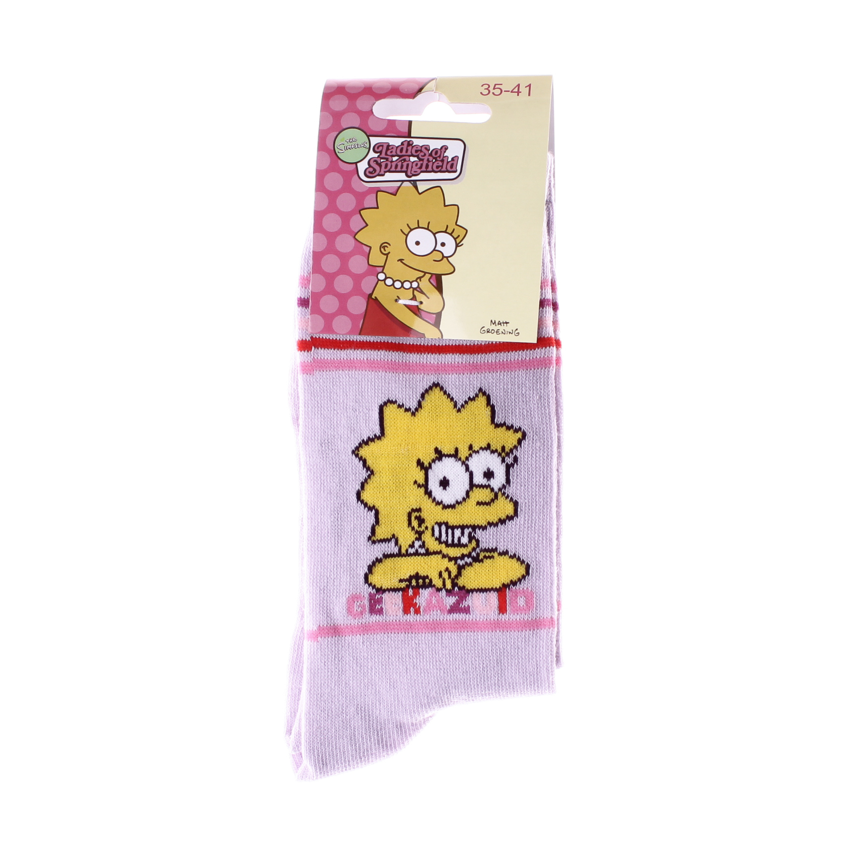 Шкарпетки дитячі Simpson Lisa Geekazoid 13057681-8 35 - 41 рожеві фото2