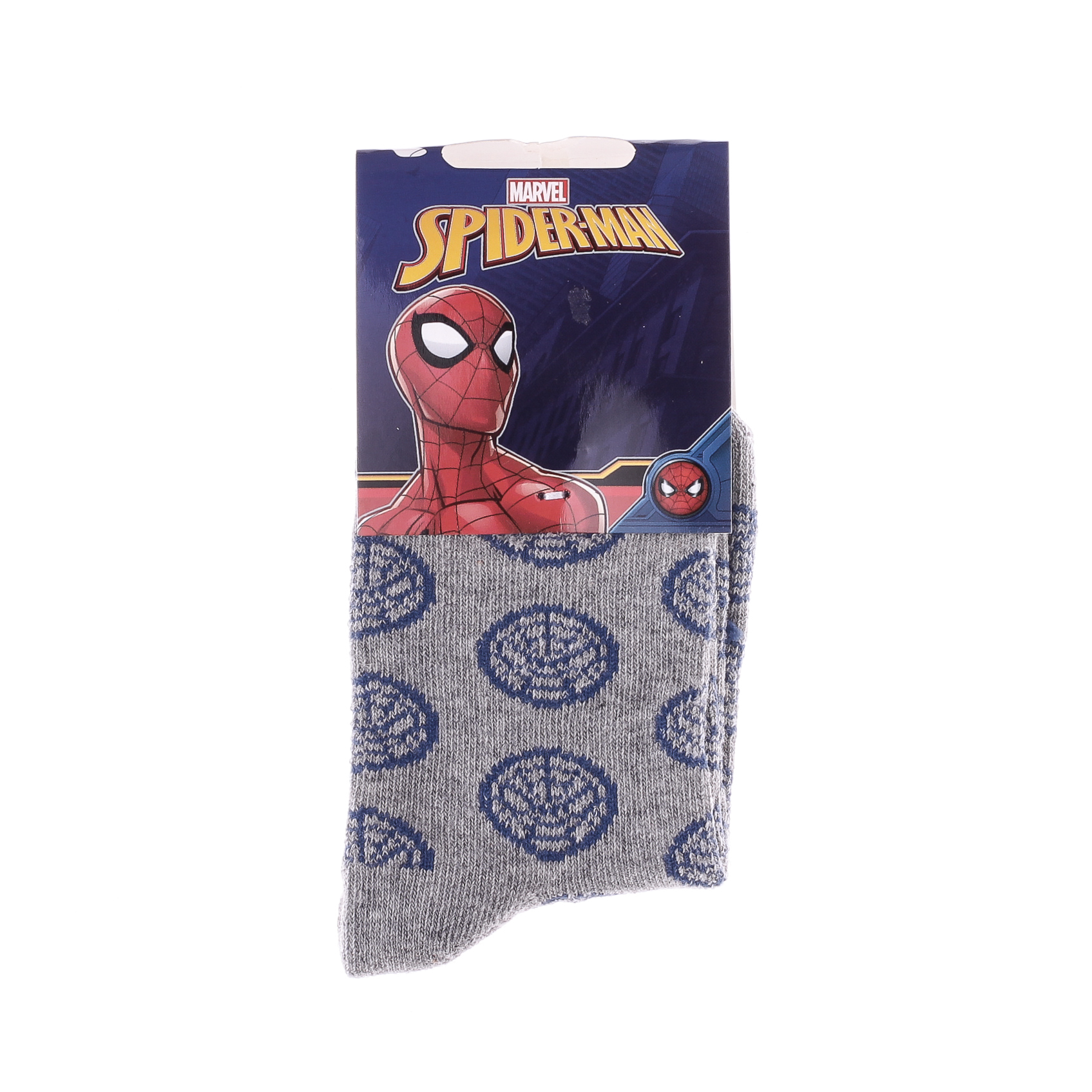 Шкарпетки дитячі Simpson De Tete Spiderman 83892247-8 31-35 світло-сірі фото2