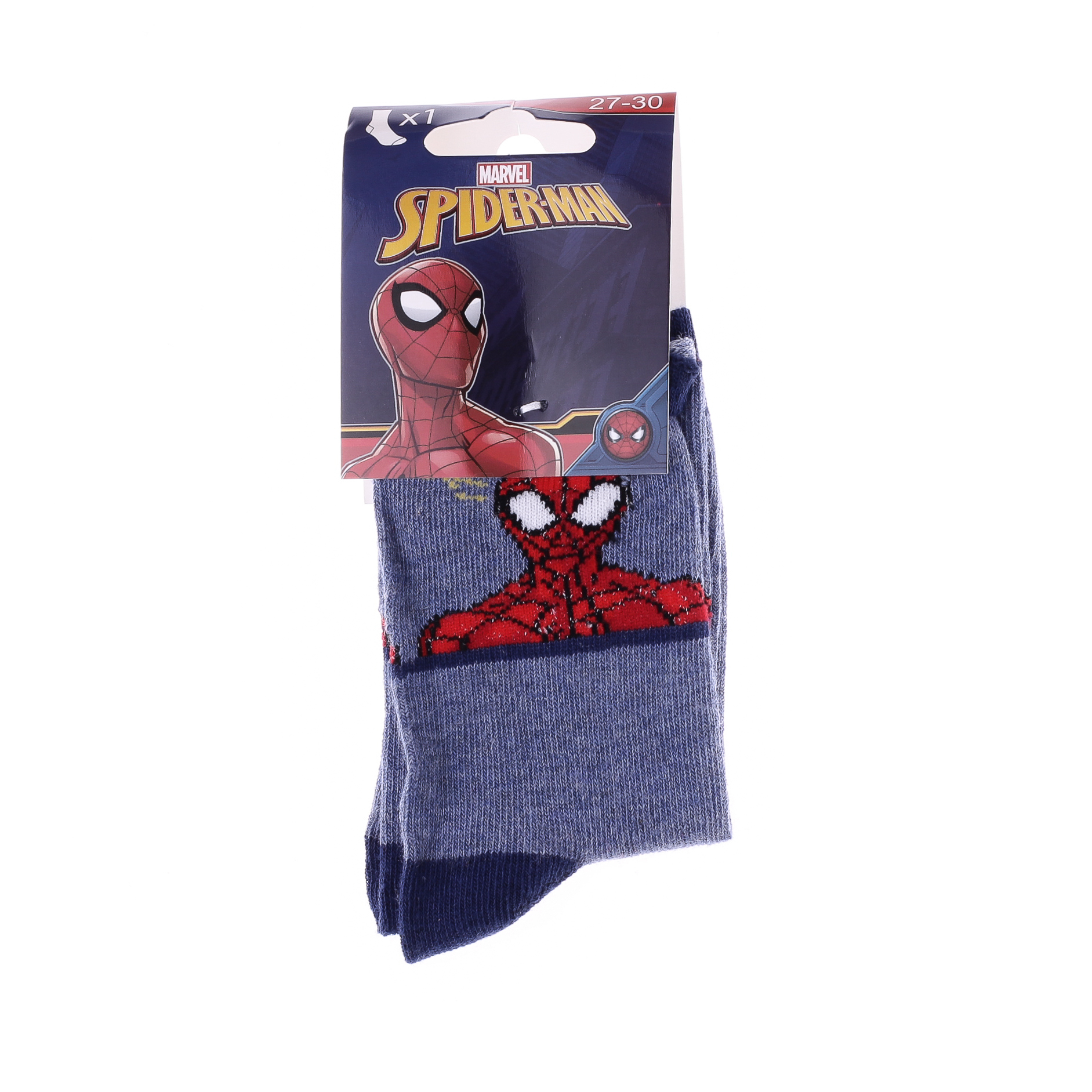 Шкарпетки дитячі Spider Man Buste Spiderman 83892247-4 23-26 джинсові фото2