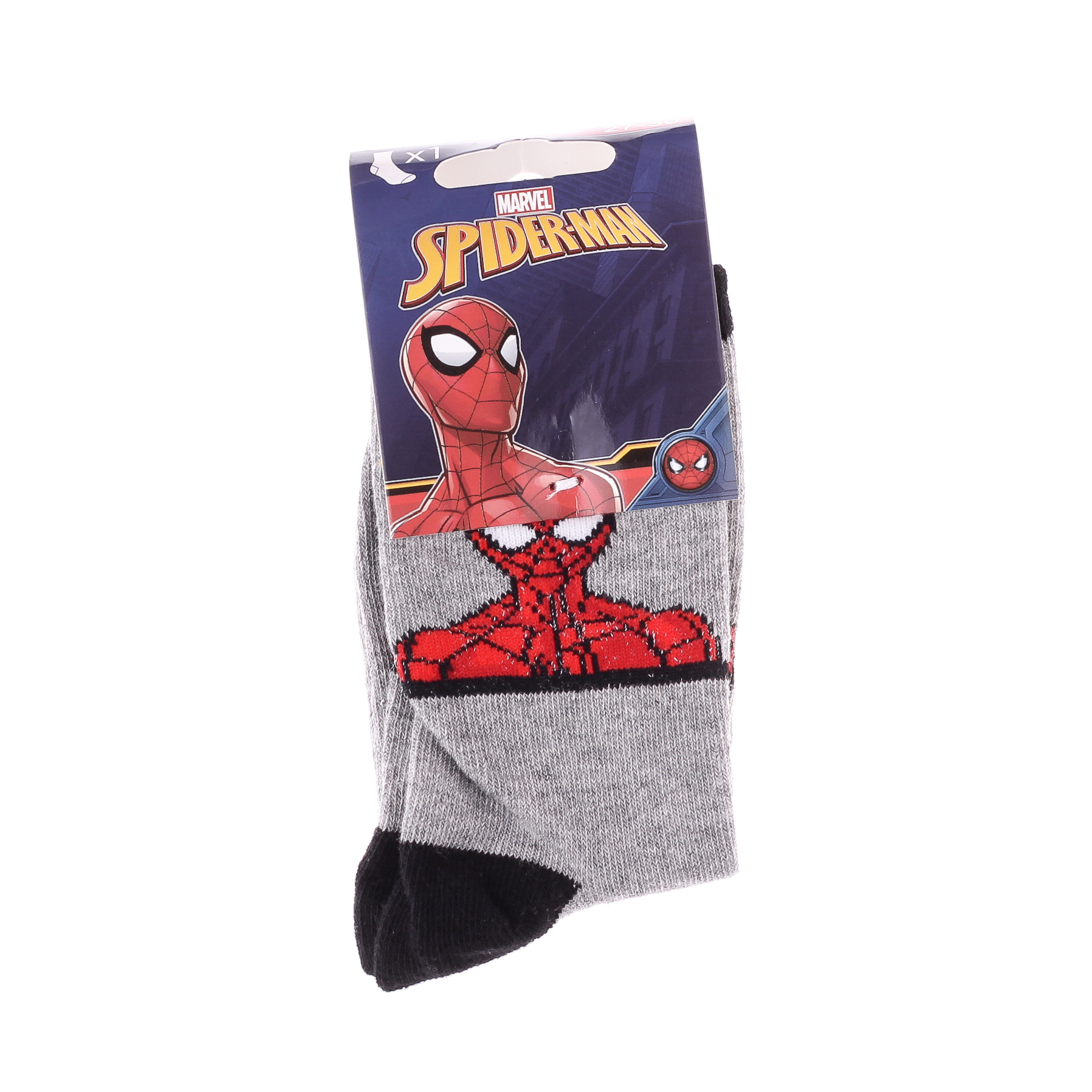 Шкарпетки дитячі Spider Man Buste Spiderman 83892247-3 23-26 світло-сірі фото2