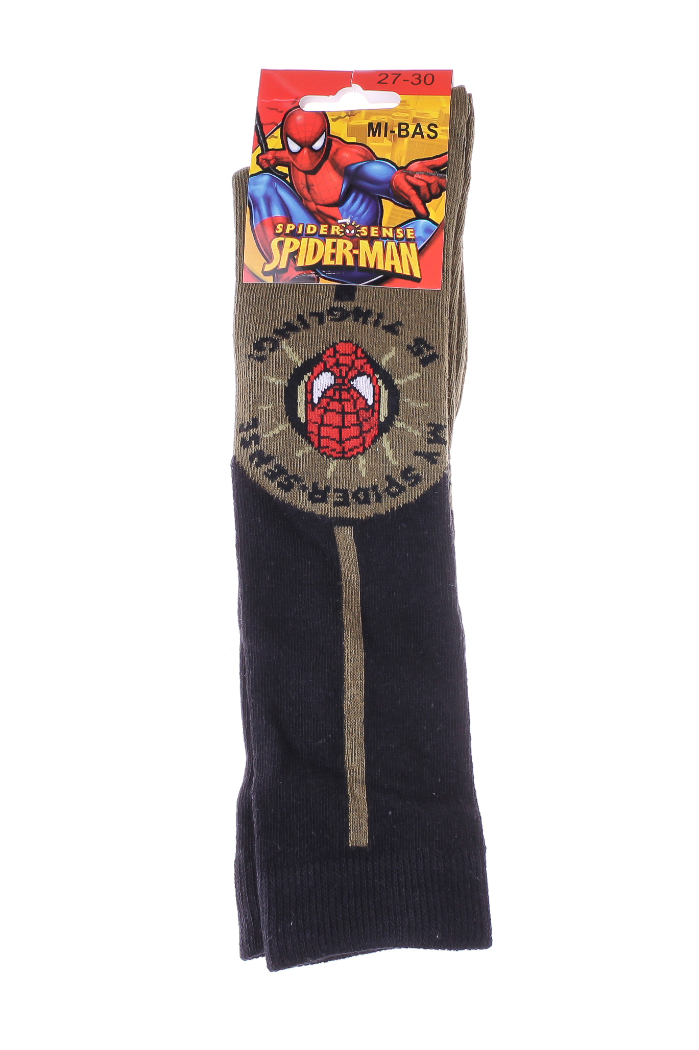 Шкарпетки дитячі Spider Man Spider Tisse Sa Toile 63051381-1 31-35 хакі фото2