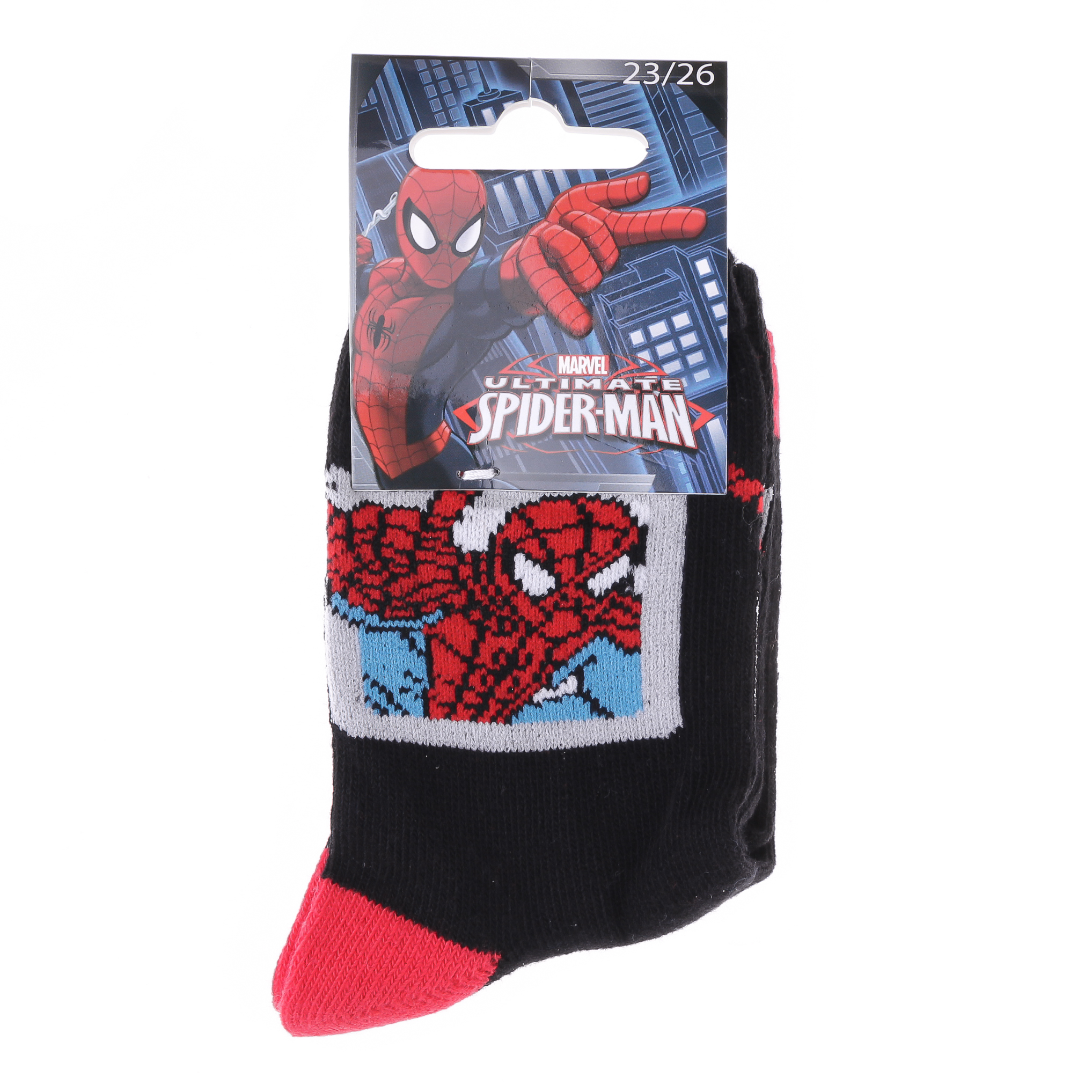 Шкарпетки дитячі Spider Man Spiderman Ds Carre 43890147-2 19-22 чорні фото2