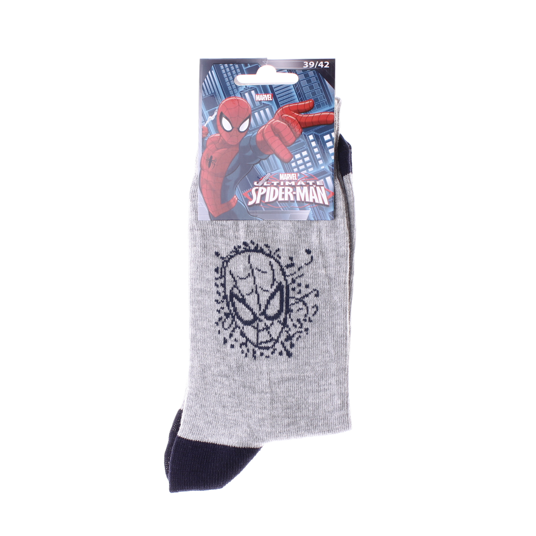 Шкарпетки дитячі Spider Man Tete Spiderman 93152362-7 43-46 світло-сірі фото2