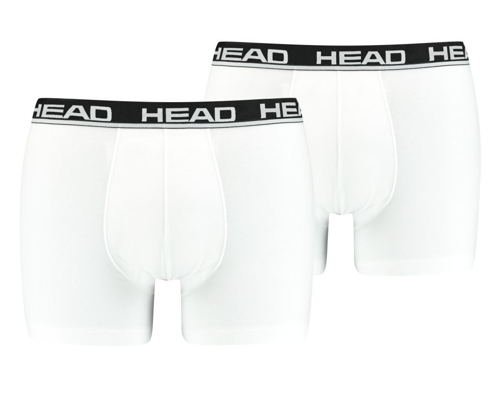 Набор трусов-боксеров мужских Head Basic Boxer 2P 701202741-013 M 2 шт белые фото 