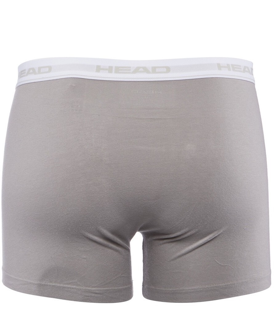 Набор трусов-боксеров мужских Head Basic Boxer 2P 841001001-400 S 2 шт светло-серые фото 