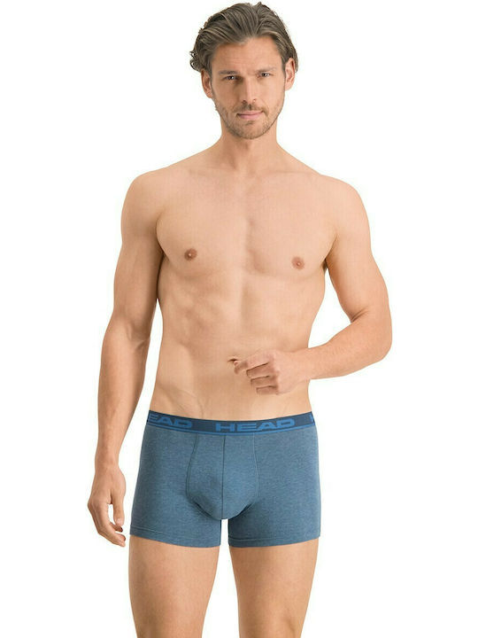 Набор трусов-боксеров мужских Head Basic Boxer 2P 701202741-003 L 2 шт синие/голубые фото 