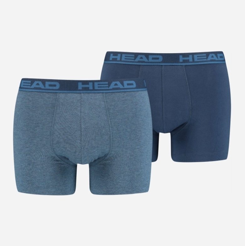 Набор трусов-боксеров мужских Head Basic Boxer 2P 701202741-003 M 2 шт синие/голубые фото 