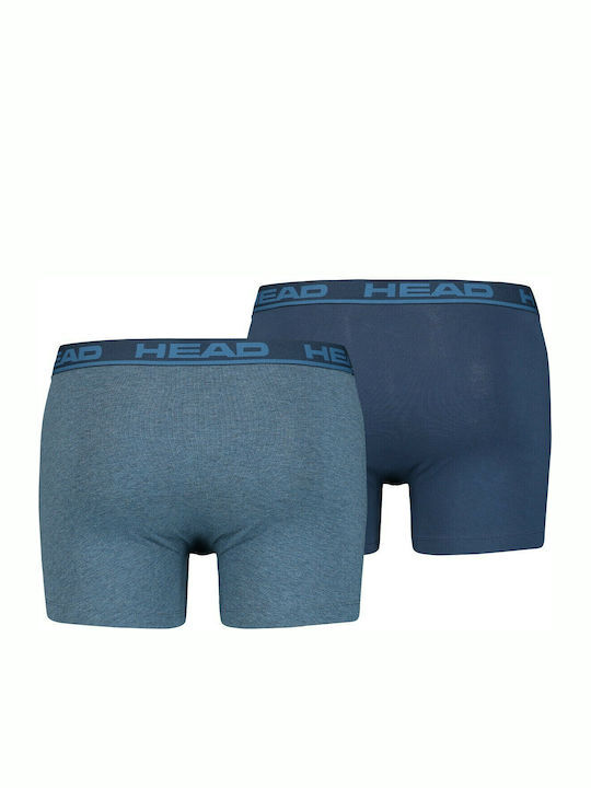 Набор трусов-боксеров мужских Head Basic Boxer 2P 701202741-003 XL 2 шт синие/голубые фото 