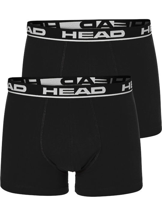 Набор трусов-боксеров мужских Head Basic Boxer 2P 701202741-005 M 2 шт черные фото 