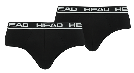 Набор трусов-слипов мужских Head Boxer Brief 2P 100001753-002 S 2 шт черные фото 