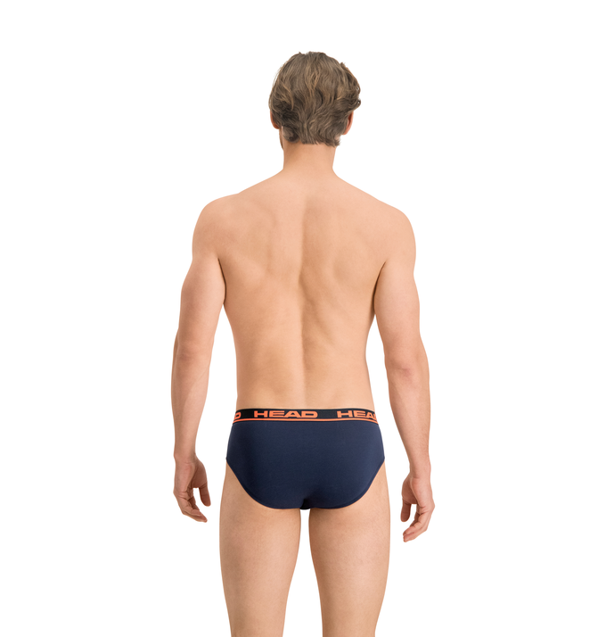 Набор трусов-слипов мужских Head Boxer Brief 2P 100001753-003 L 2 шт синие/оранжевые фото 