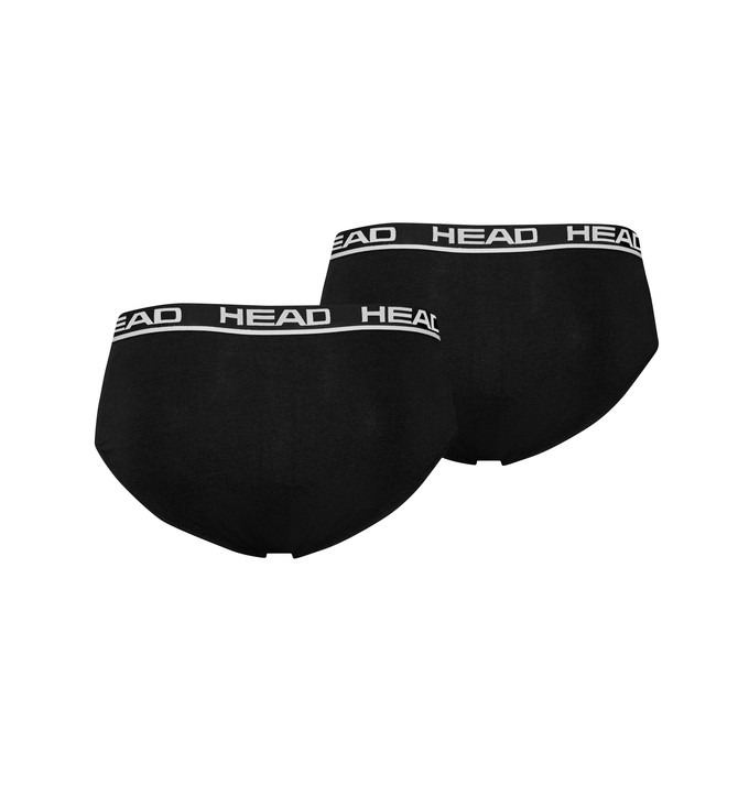 Набор трусов-слипов мужских Head Boxer Brief 2P 100001753-002 L 2 шт черные фото 