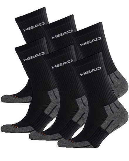 Набор носков Head Match Crew Unisex 2P 741020001-200 35-38 3 шт черные фото2