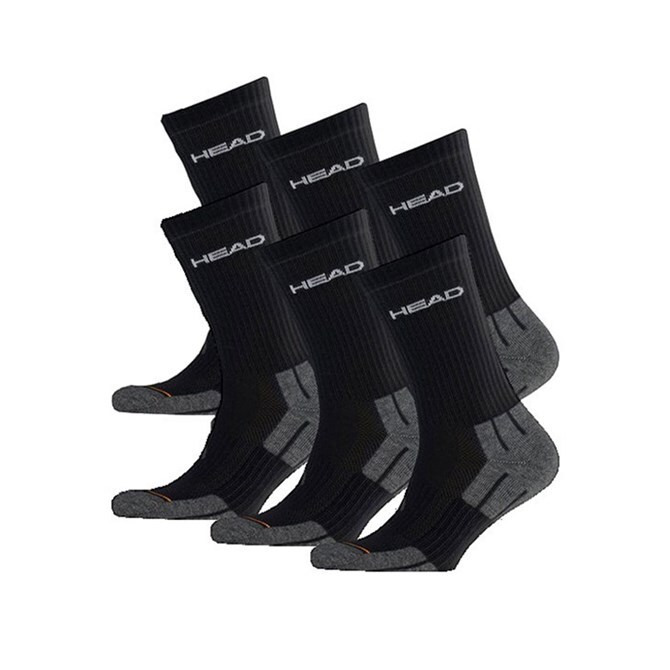 Набор носков Head Match Crew Unisex 2P 741020001-200 35-38 3 шт черные фото3