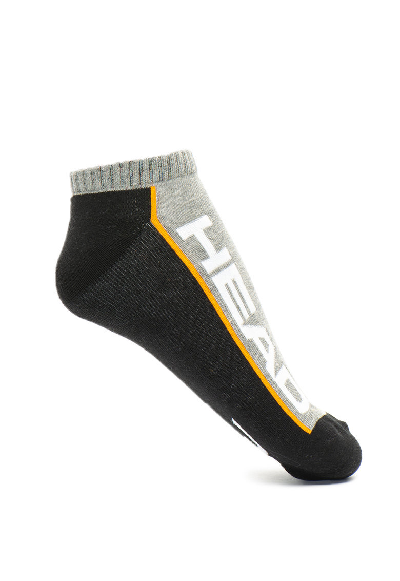 Набор носков Head Stripe Quarter 2P 781008001-235 35-38 2 шт черные/серые фото2