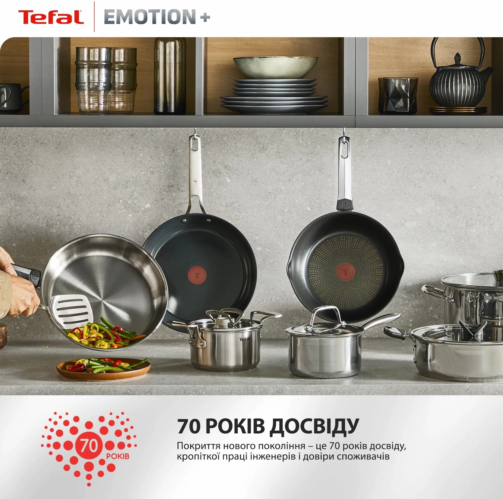 Сковорода для блинов Tefal Emotion+, 25см (E3383855) фото 