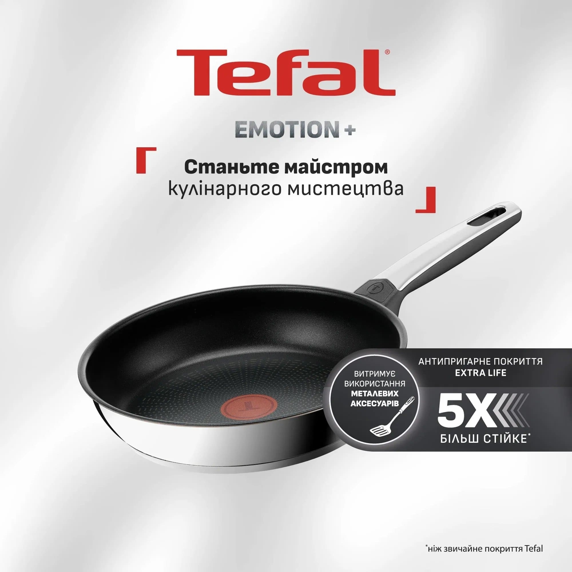 Сковорода для блинов Tefal Emotion+, 25см (E3383855) фото 