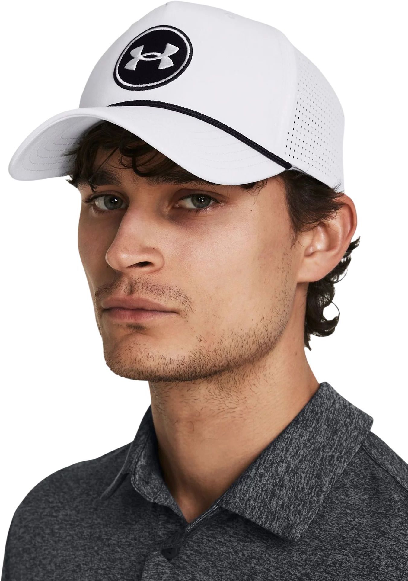 Кепка чоловіча Under Armour M Driver Snapback 1383484-100 біла фото3
