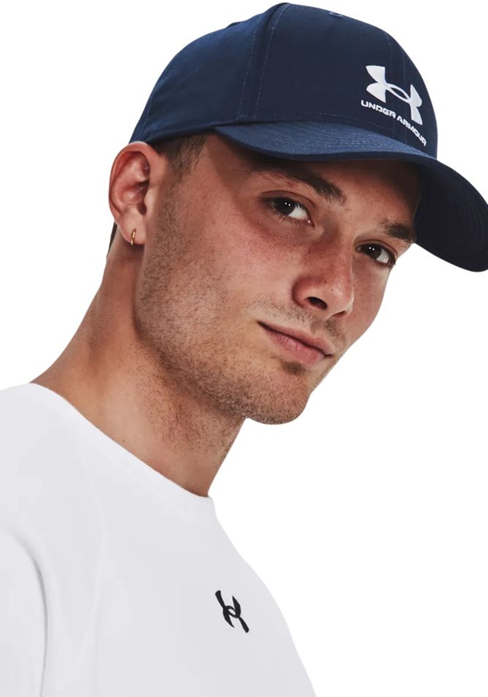 Кепка Under Armour Men's Sportstyle Lockup Adj 1381645-410 темно-синя фото3
