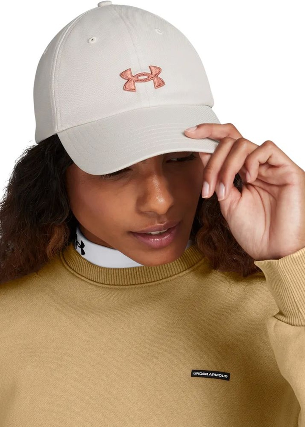 Кепка Under Armour Women's Blitzing Adj 1376705-114 бежева фото3