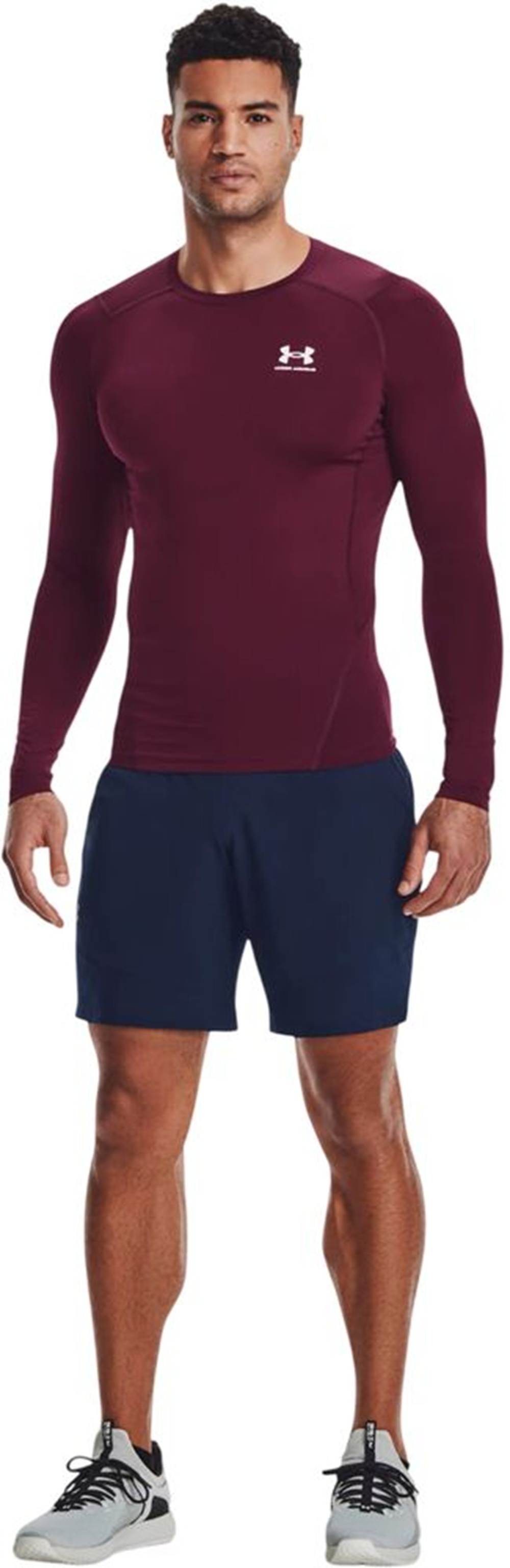 Лонгслів Under Armour HG Armour Comp LS 1361524-609 S бордовийфото