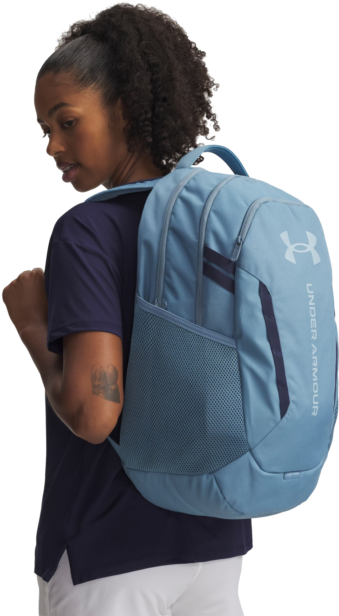 Рюкзак Under Armour Hustle 6.0 Backpack 29L 1384672-418 голубой фото 