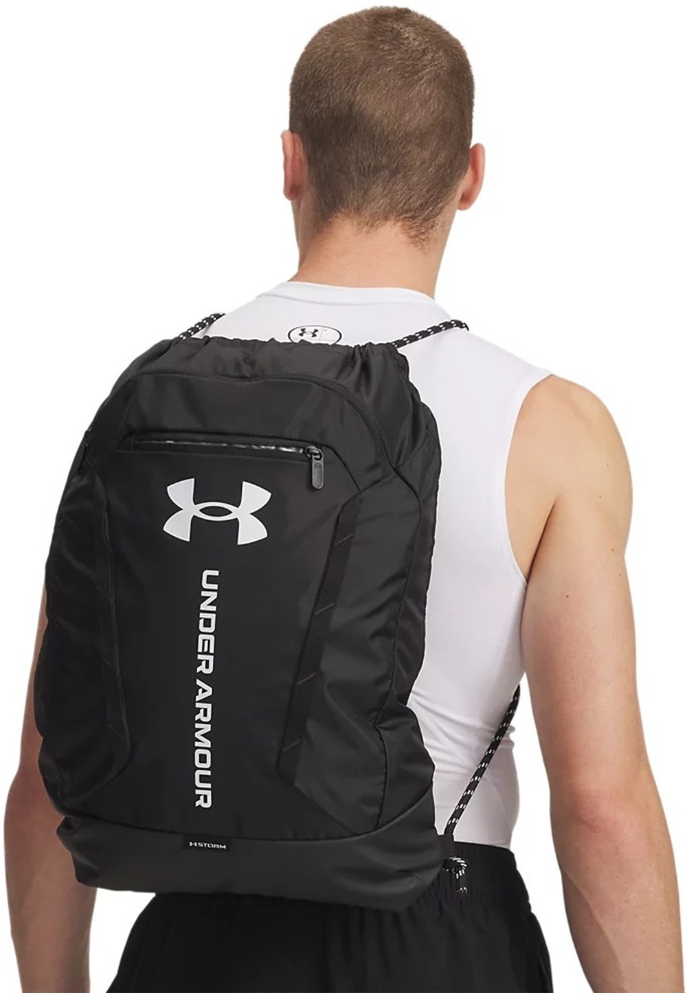 Рюкзак Under Armour Hustle Sackpack 22L 6000519-001 черный фото 
