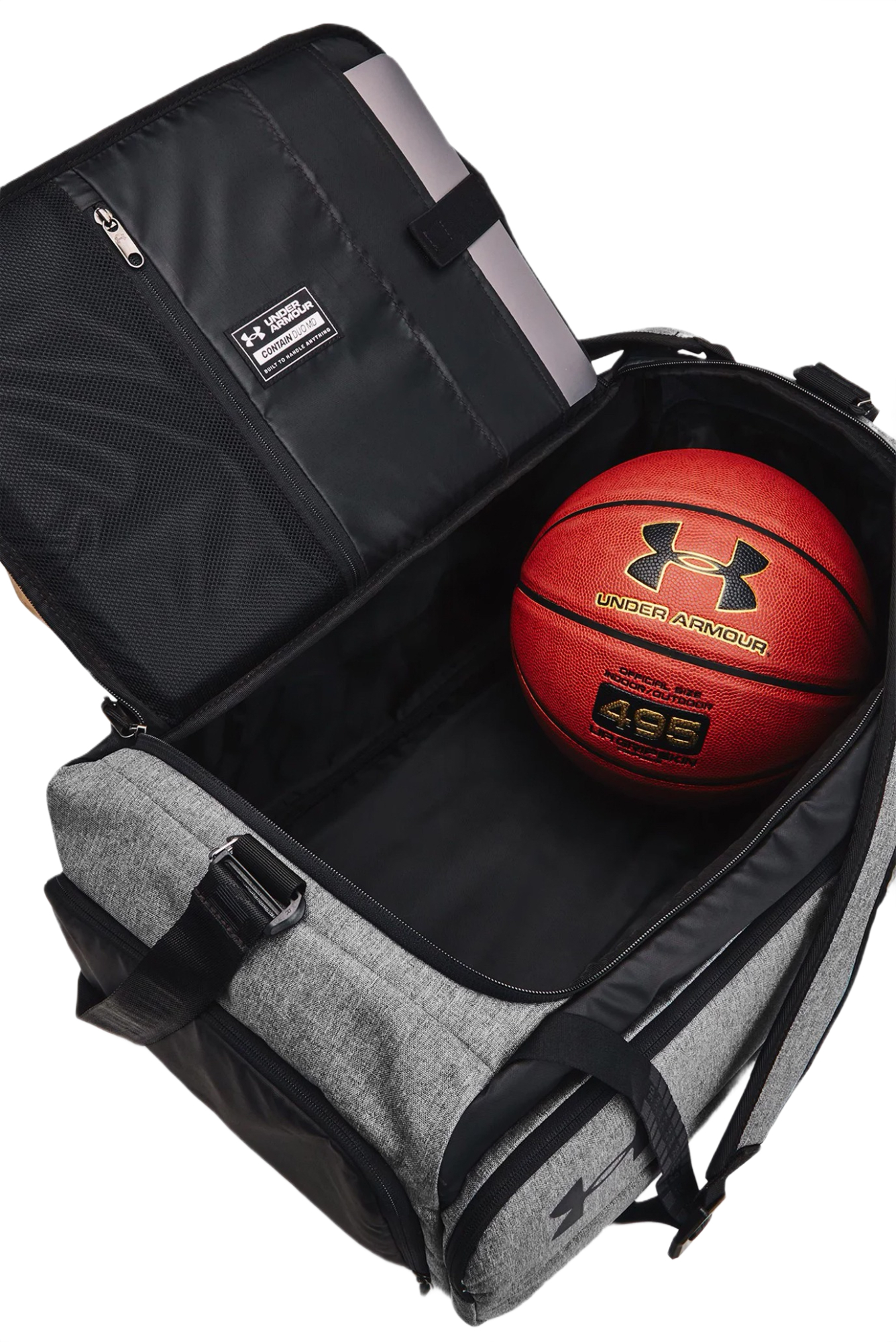Рюкзак Under Armour Contain Duo MD BP Duffle 50L 1381919-025 серый фото 