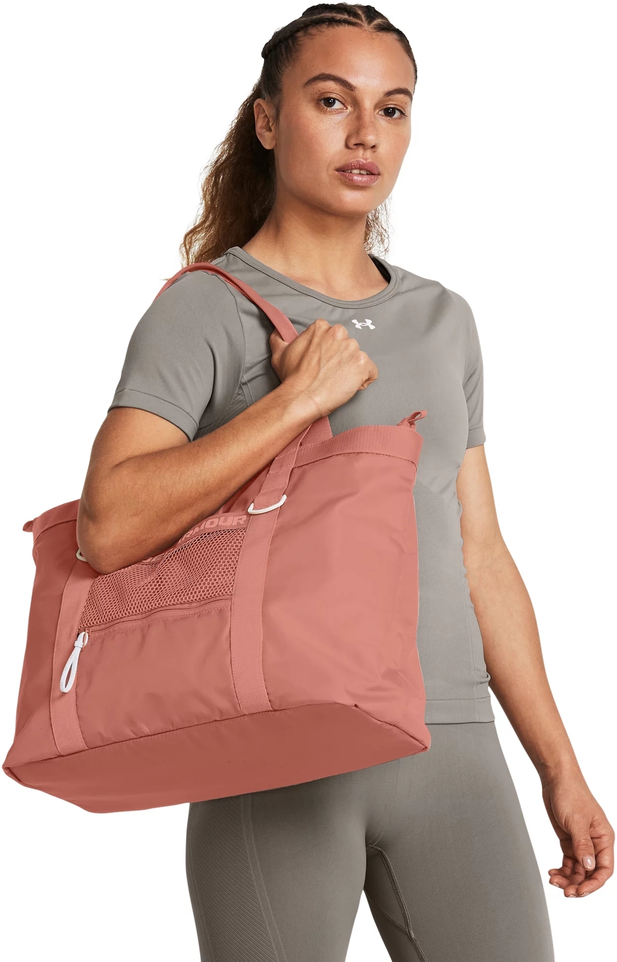 Сумка Under Armour Studio Tote 21L 1381907-696 розовая фото 