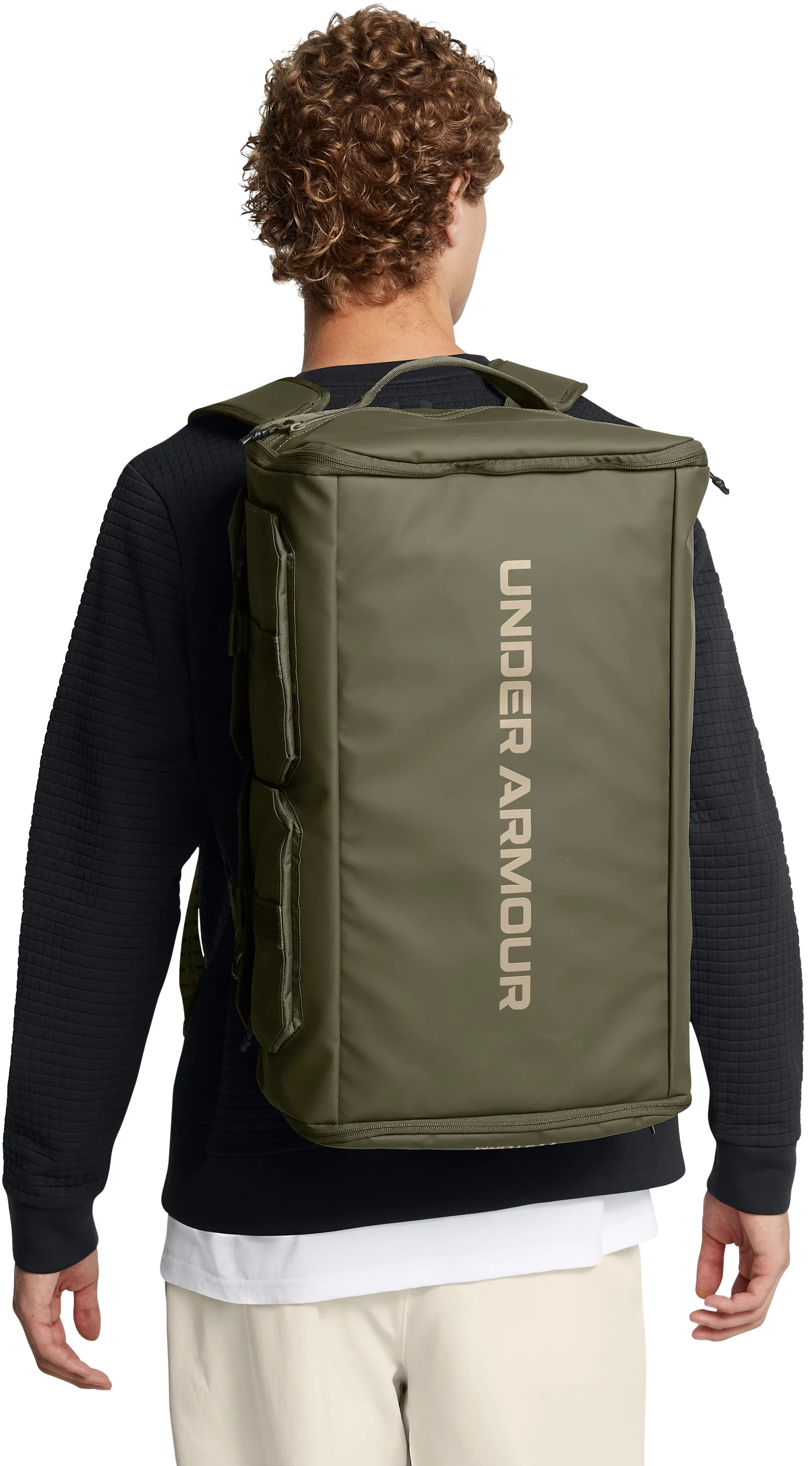 Рюкзак-сумка Under Armour Triumph Backpack Duffle 48L 1384664-390 оливковая фото 