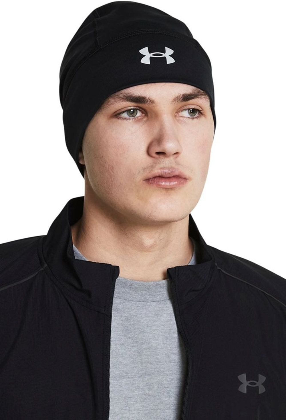 Шапка Under Armour Men's Storm Launch Beanie 1380001-001 чорна фото3
