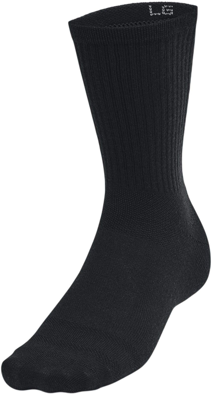 Набор носков Under Armour Essential 6pk Crew 1387058-001 L 6 шт. черные фото 