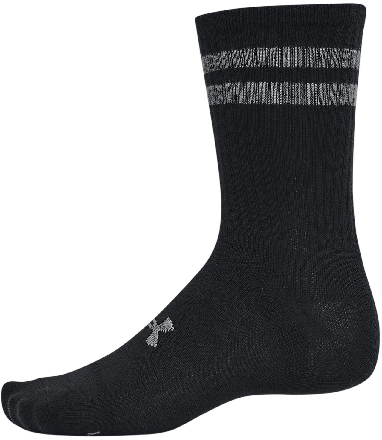 Набор носков Under Armour Essential 6pk Crew 1387058-001 XL 6 шт. черные фото 