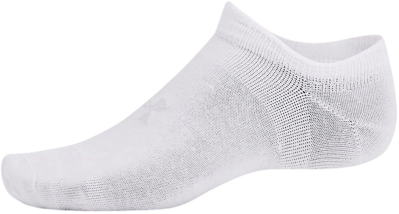 Набор носков Under Armour Essential No Show 6pk 1382611-100 XL 6 шт. белые фото 