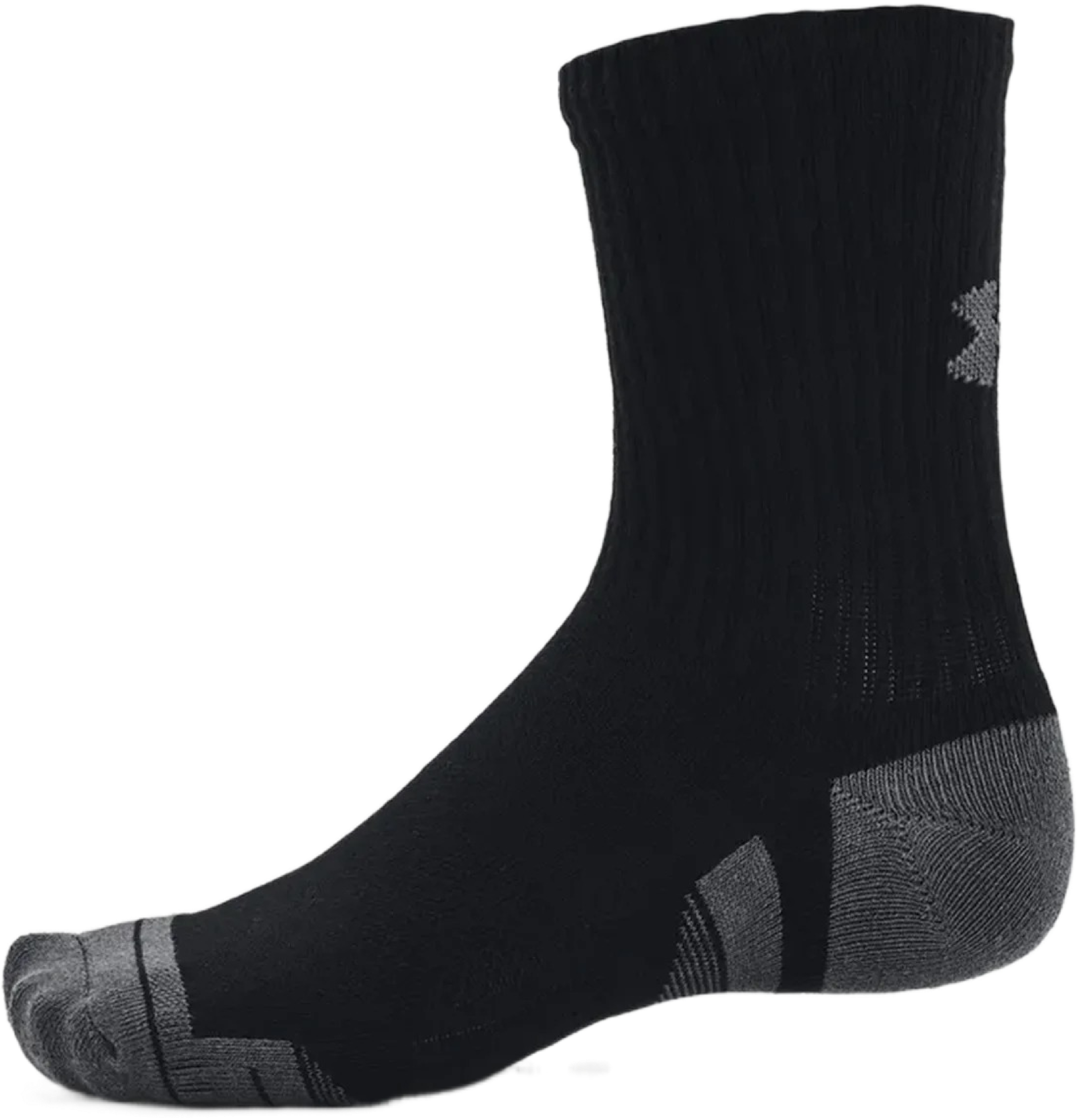 Носки Under Armour Performance Cotton 3p Mid 1379530-001 XL черные фото 