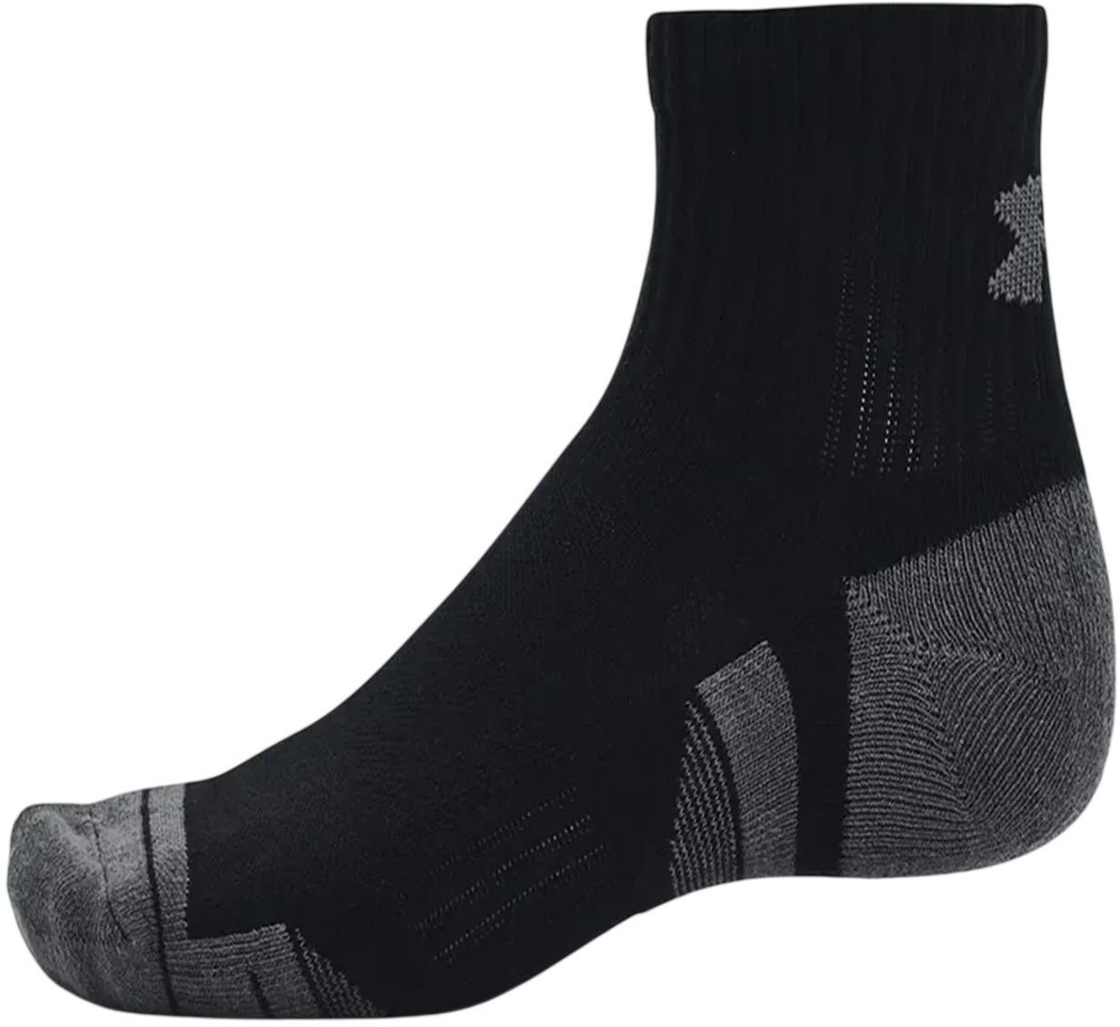 Носки Under Armour Performance Cotton 3p Qtr 1379528-001 M черные фото 