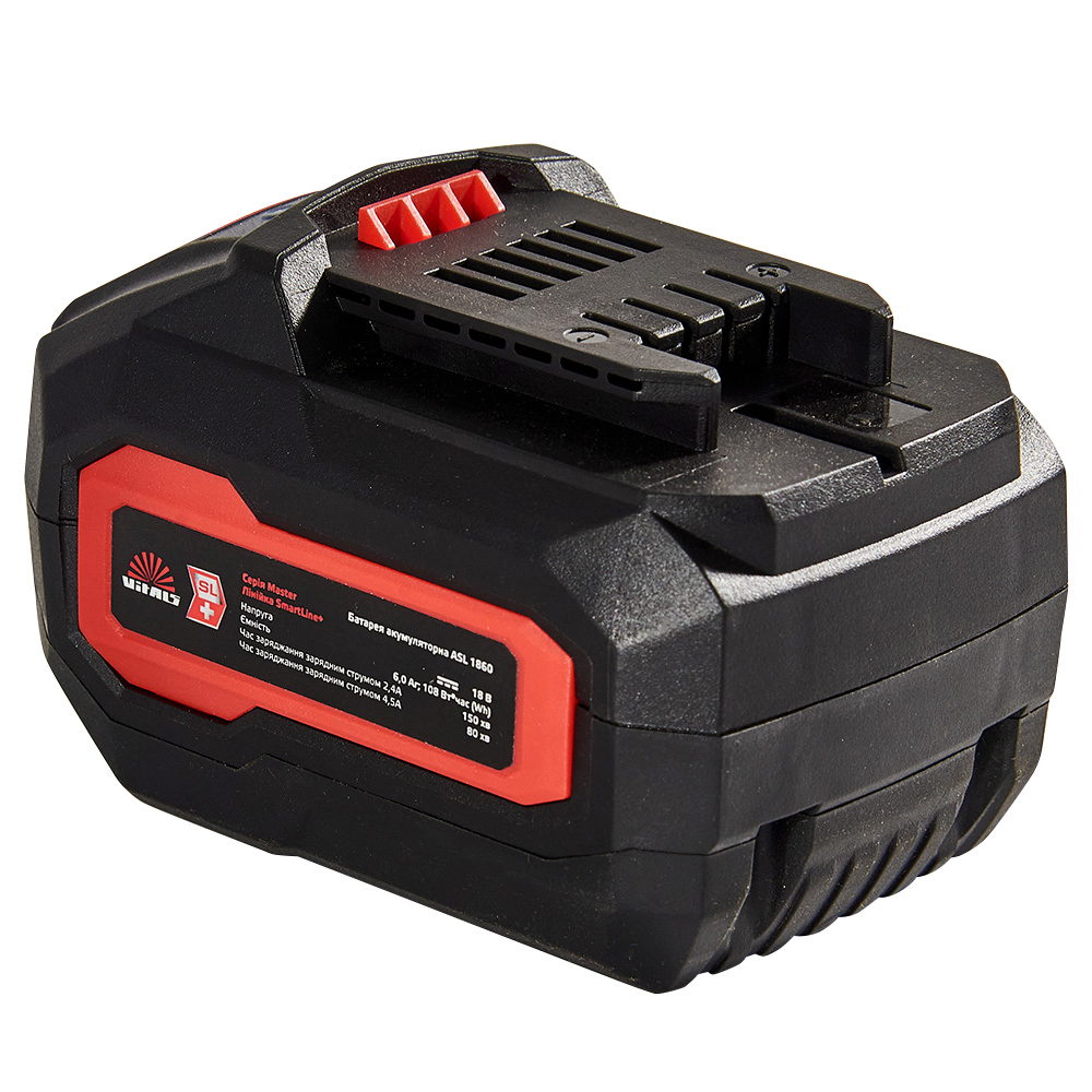 Аккумулятор Vitals Master ASL 1860 SmartLine+ 18В 6.0А·час (184457) фото 