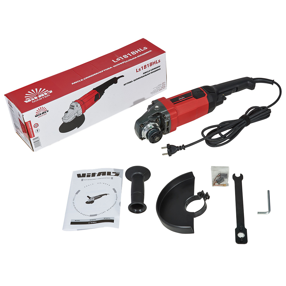 Шлифмашина угловая Vitals Master Ls 1286HLv 180мм 1800Вт (152885) фото 10