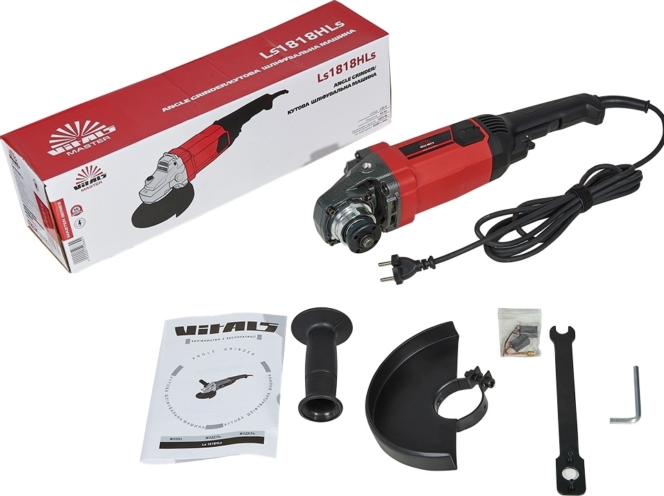 Шлифмашина угловая Vitals Master Ls 1286HLv 180мм 1800Вт (152885) фото