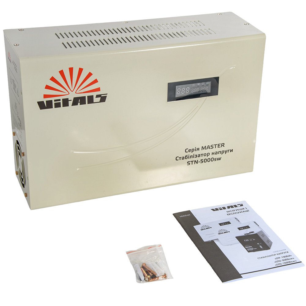 Стабилизатор напряжения Vitals Master STN-5000sw 3000 Вт (246603) фото 