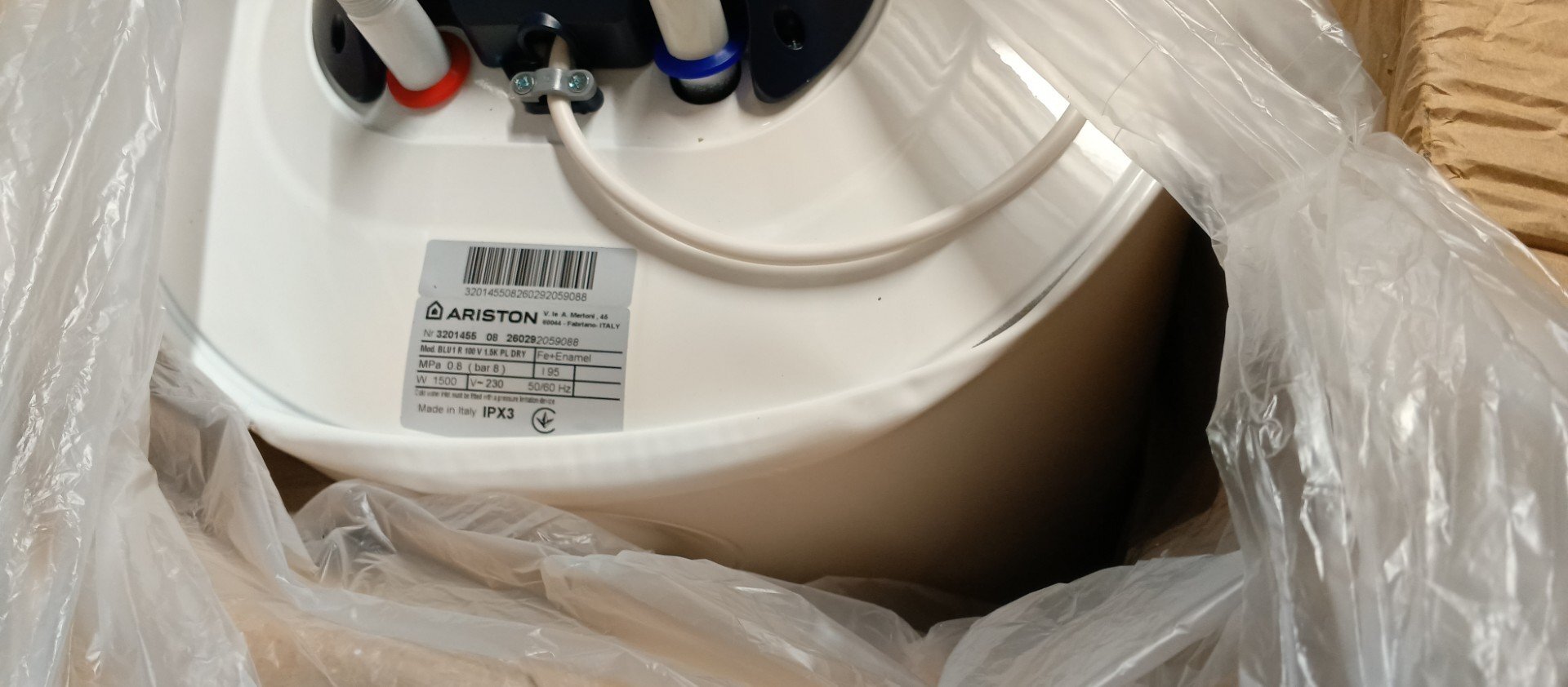 Бойлер Ariston BLU1 R 100V 1,5K PL DRY 3201455_Saleфото
