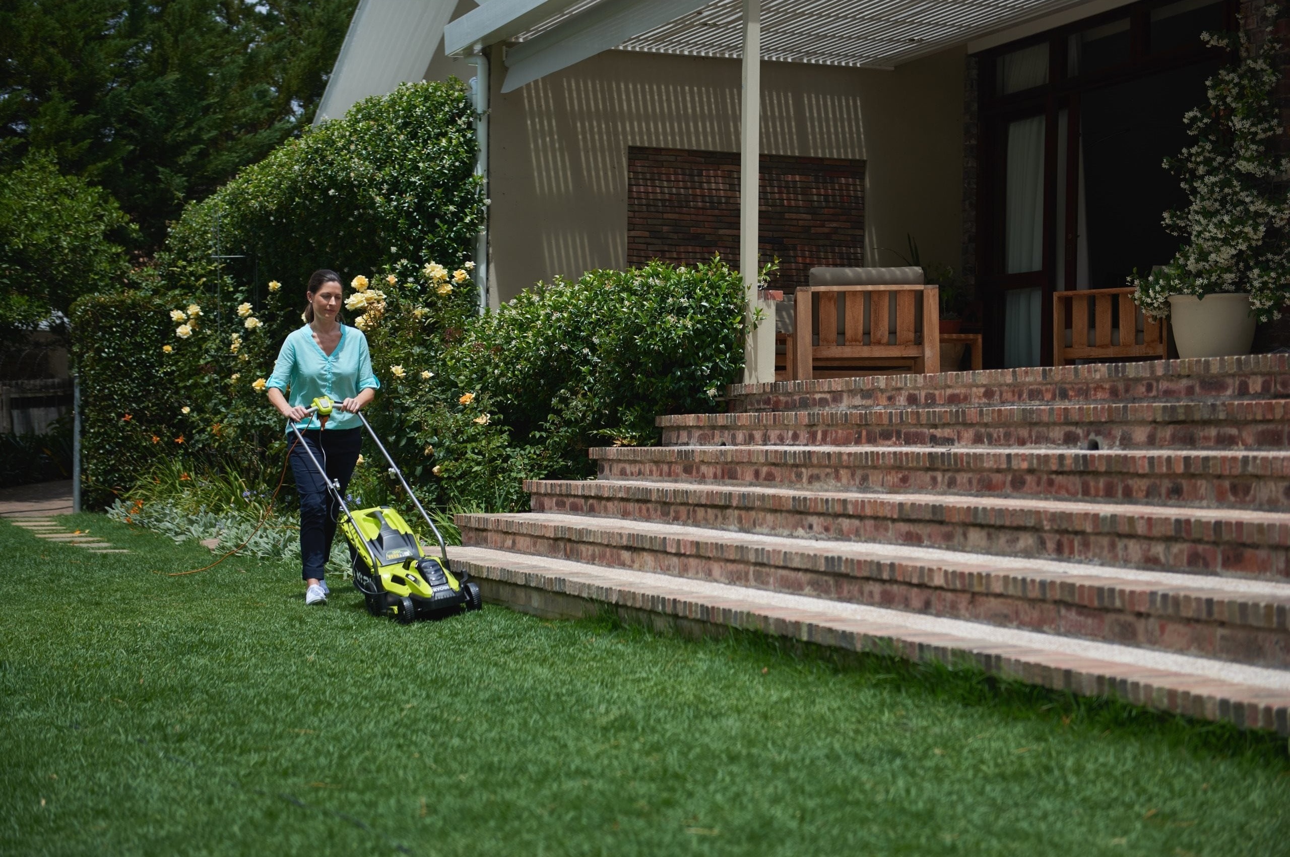Газонокосилка электрическая Ryobi RLM13E33S 1300Вт 35л 5133002343_44 фото 